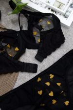 ست فنردار شیشه ای طرح قلب - Image 2