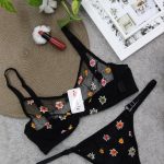 ست فنردار شیشه ای گلدار