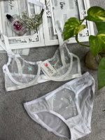 ست سوتین شورت شیشه ای فانتزی فنردار
