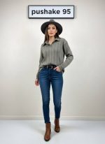شومیز بافت بیسیک مارپیچ - Image 4