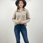 شومیز بافت بیسیک مارپیچ