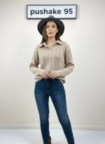 شومیز بافت بیسیک مارپیچ